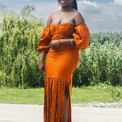 Orange fringe set