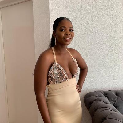 Nude pearl bodice