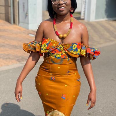 Mustard ankara set