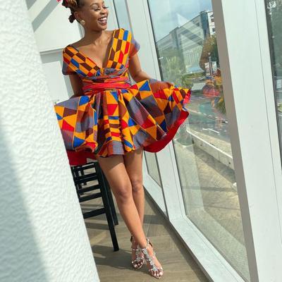Kente mini dress